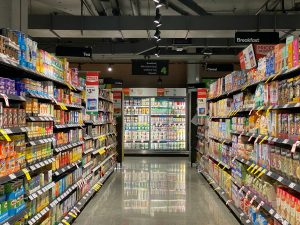 Grocery store interior
